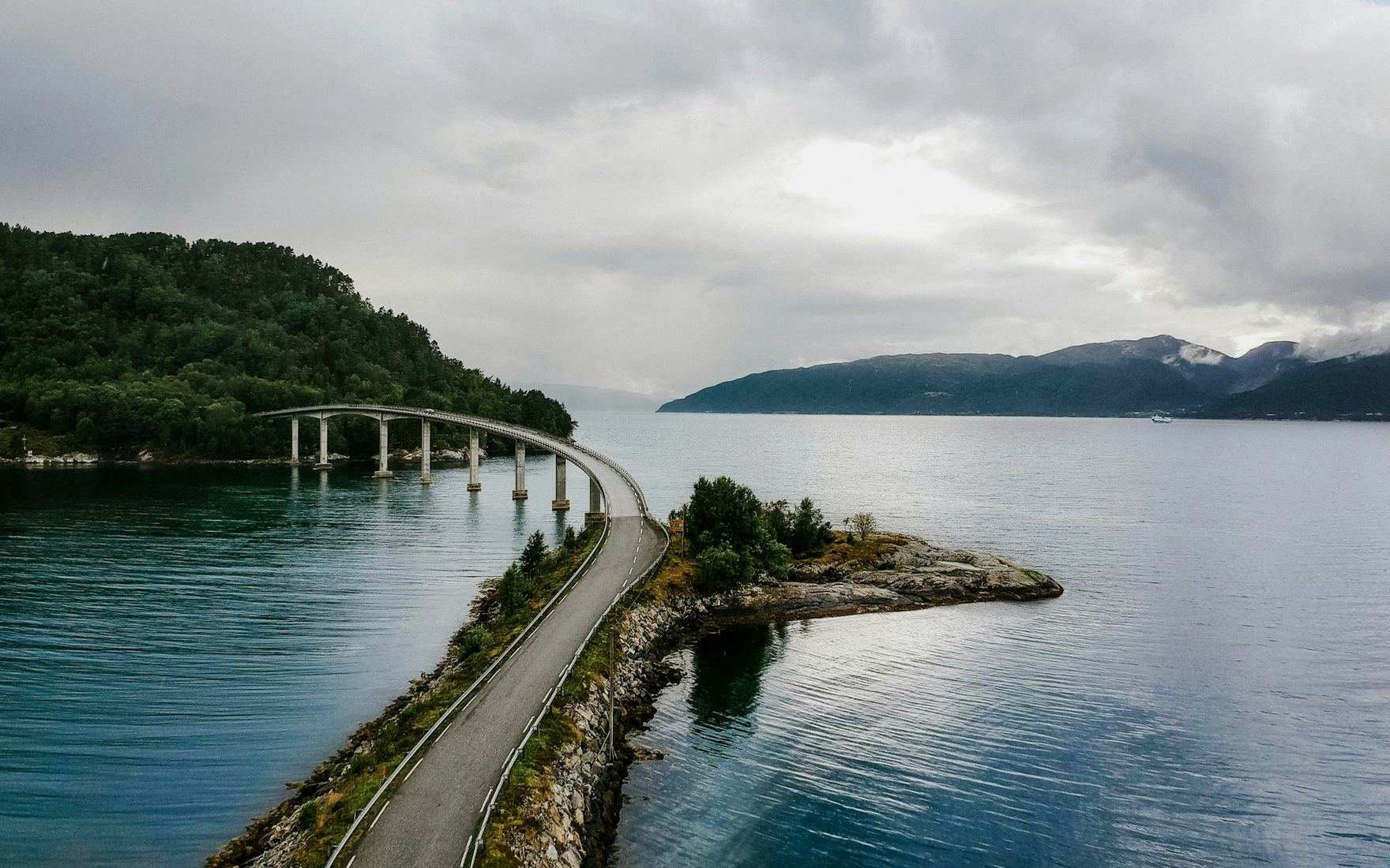 A coastal highway on the west coast